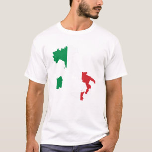Italy map and flag T-Shirt