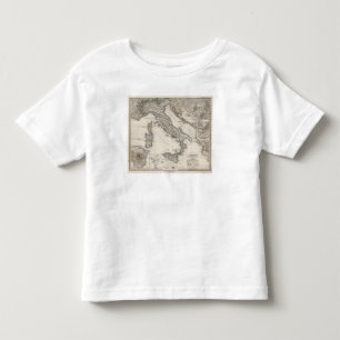 Italy Map by Stieler Toddler T-Shirt