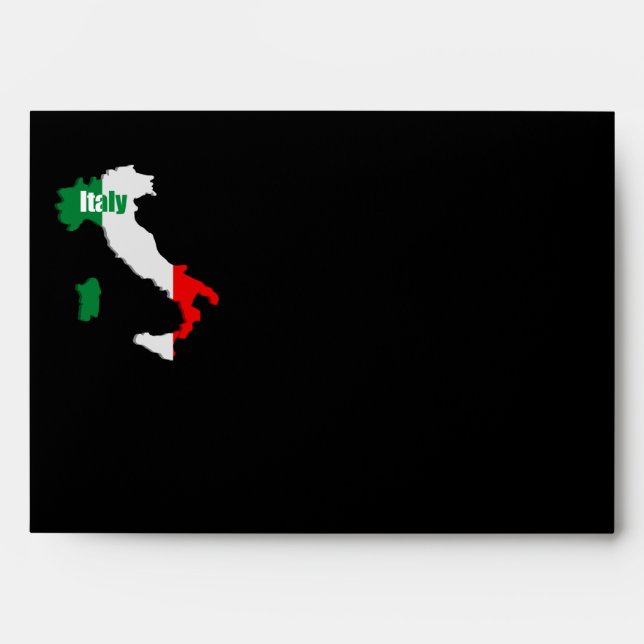 Italy map envelope (Front)