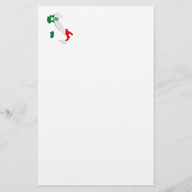 Italy map stationery (Front)