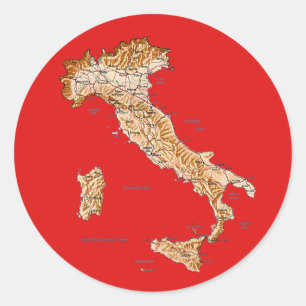 Italy Map Sticker