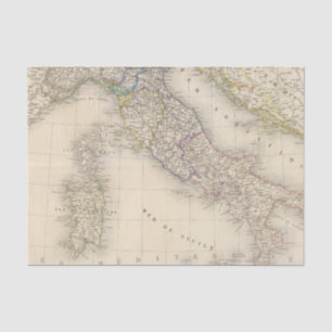 Italy Map Tissue Paper