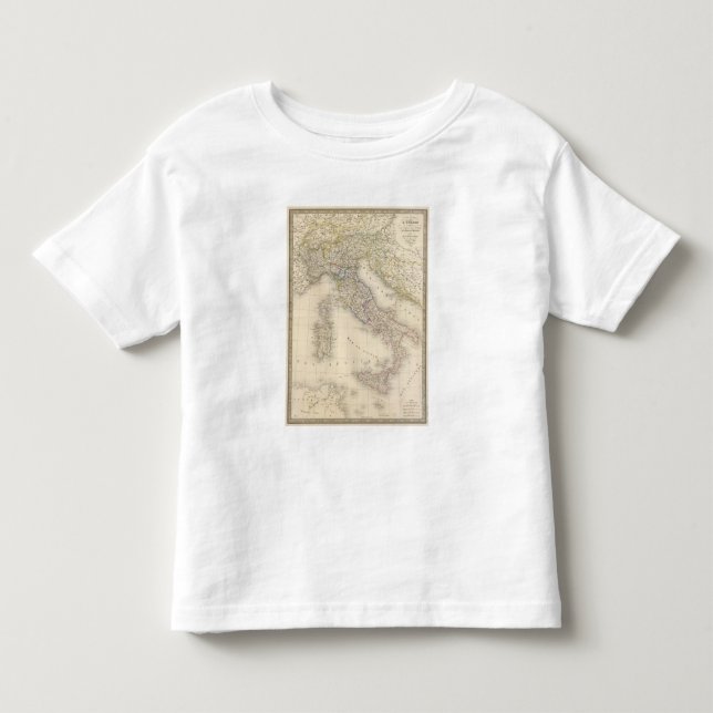 Italy Map Toddler T-Shirt (Front)