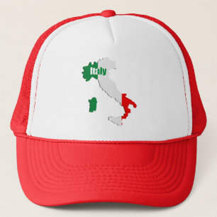 Italy map trucker hat