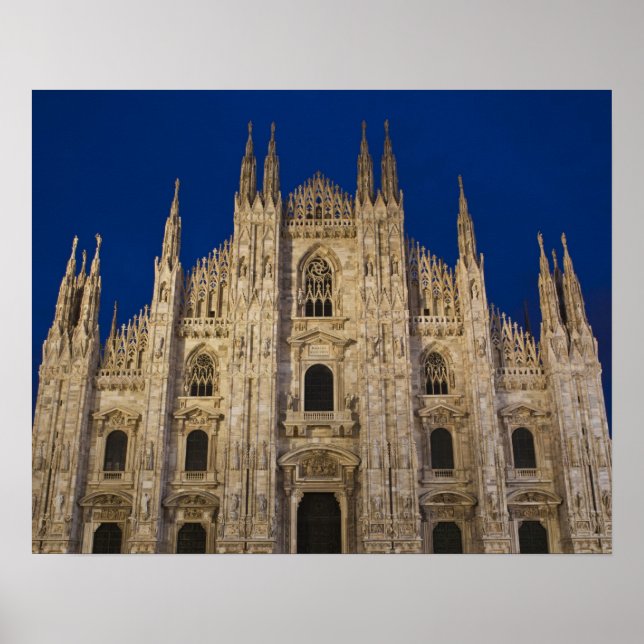 Italy, Milan Province, Milan. Milan Cathedral, Poster (Front)