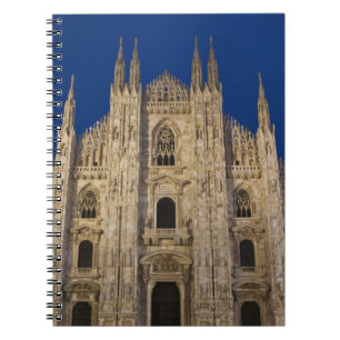 Italy, Milan Province, Milan. Milan Cathedral, Spiral Notebook