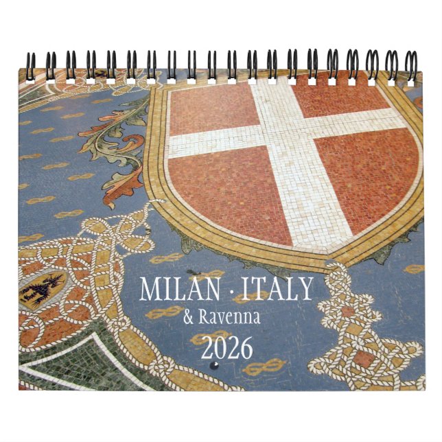 ITALY - Milan & Ravenna Calendar 2026 (Cover)