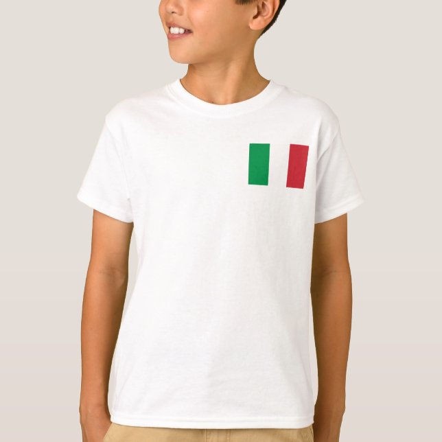 Italy National World Flag T-Shirt (Front)