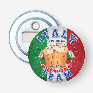 Italy Official Drinking Team. Funny beer Bottle Opener