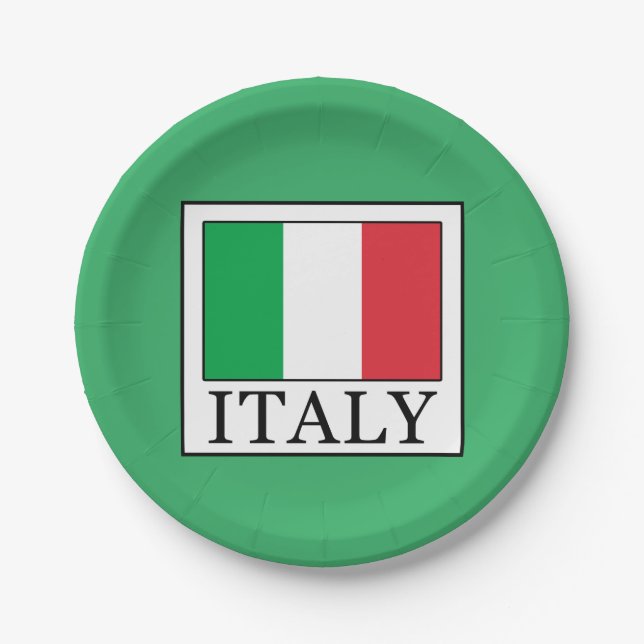 Italy Paper Plate (Front)