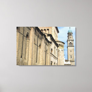 Italy, Parma, Tower of San Giovanni Church Canvas Print