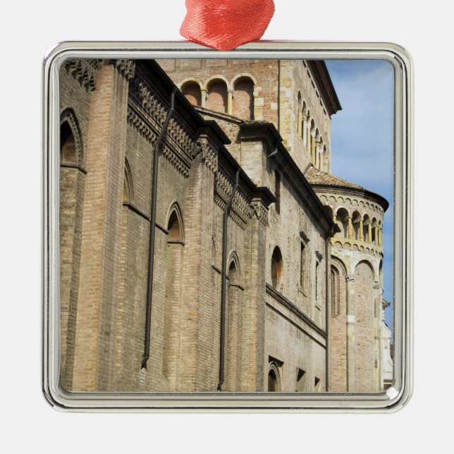 Italy, Parma, Tower of San Giovanni Church Metal Tree Decoration (Front)