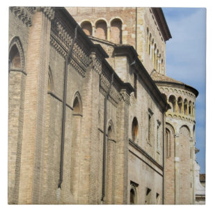 Italy, Parma, Tower of San Giovanni Church Tile