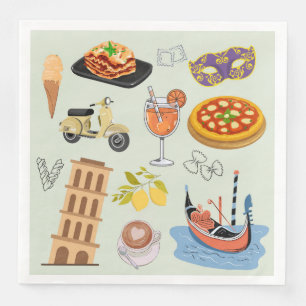Italy Perfect Vacation Napkin