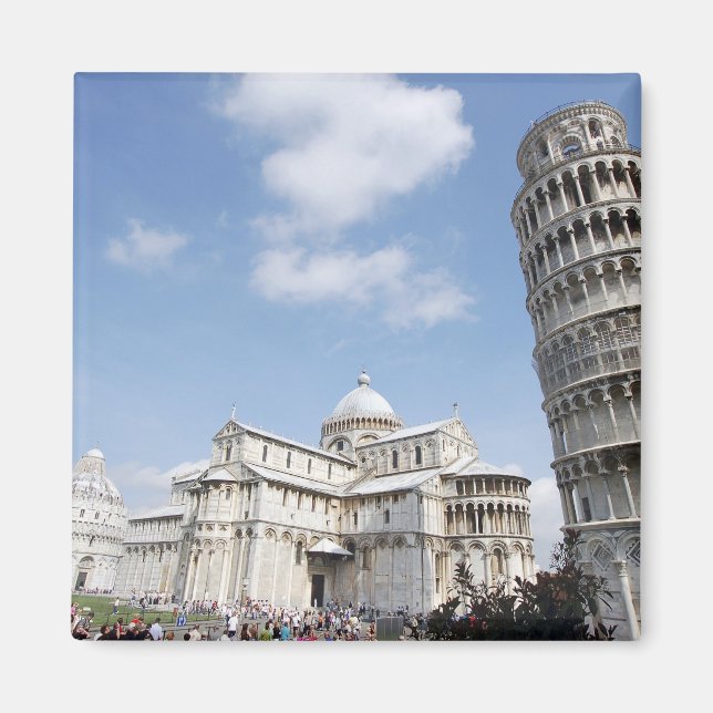 Italy, Pisa. Cathedral, baptistry and Leaning Magnet (Front)