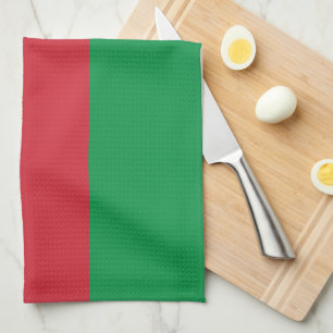 Italy Plain Flag Tea Towel