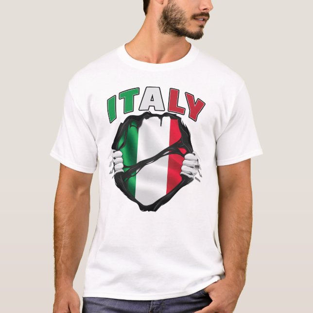 Italy Pride Flag T-Shirt (Front)