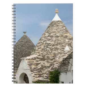 Italy, Puglia, Alberobello, Terra dei Trulli, Spiral Notebook