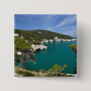 Italy, Puglia, Promontorio del Gargano, Testa 15 Cm Square Badge