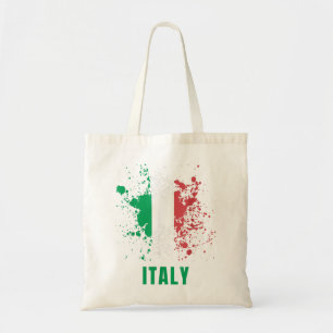 Italy Retro Vintage Watercolors Sport Italian Flag Tote Bag
