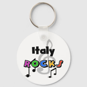 Italy Rocks Key Ring