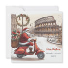 Italy Rome Christmas Watercolor Image