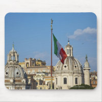 Italy, Rome. Italian flag