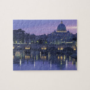 Italy, Rome St. Peter's and Ponte Sant Angelo, Jigsaw Puzzle