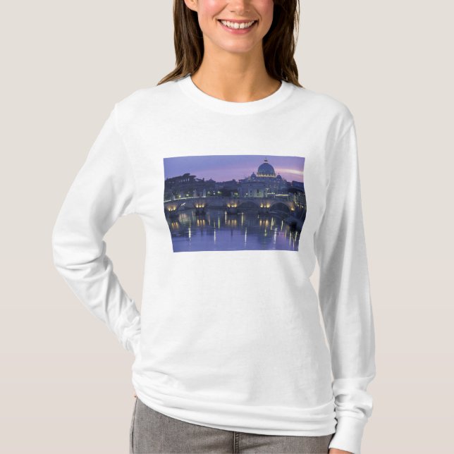 Italy, Rome St. Peter's and Ponte Sant Angelo, T-Shirt (Front)