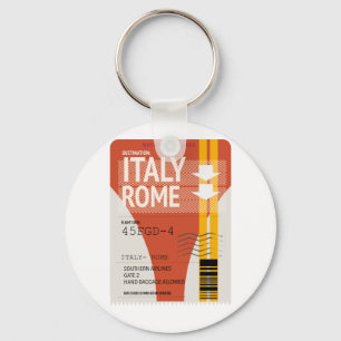 Italy Rome vacation ticket Key Ring