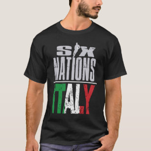 Italy Rugby Fan Player Coach and Rugby Supporter T-Shirt