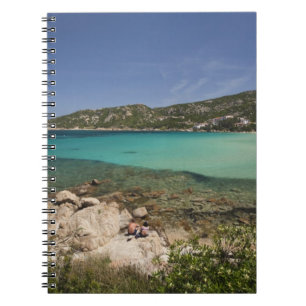 Italy, Sardinia, Baja Sardinia. Resort beach. Notebook