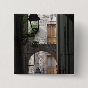 Italy, Sardinia, Bosa. Street detail. 15 Cm Square Badge