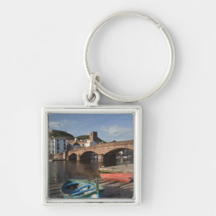 Italy, Sardinia, Bosa. Town view along Temo Key Ring