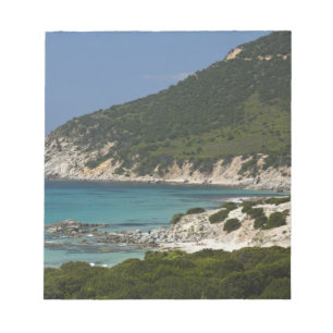 Italy, Sardinia, Solanas. Beach. Notepad