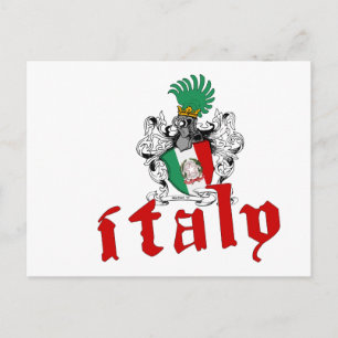 Italy Shield Postcard