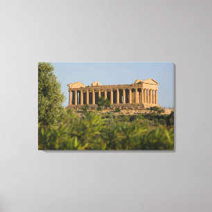 Italy, Sicily, Agrigento, La Valle dei Templi, 4 Canvas Print