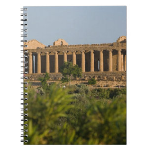 Italy, Sicily, Agrigento, La Valle dei Templi, 4 Spiral Notebook