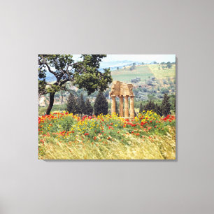 Italy, Sicily, Agrigento. The ruins of the Canvas Print