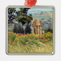 Italy, Sicily, Agrigento. The ruins of the