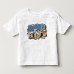 Italy, Sicily, Cefalu, Town View with Duomo from Toddler T-Shirt