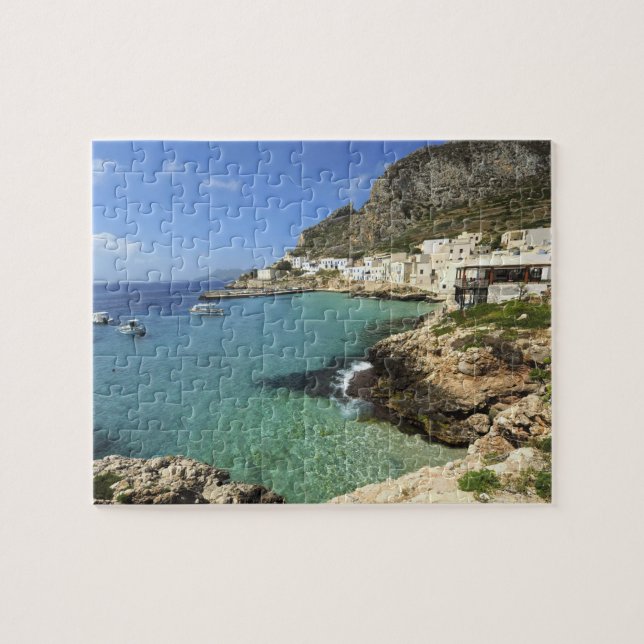 Italy, Sicily, Egadi Islands, Levanzo, Jigsaw Puzzle (Horizontal)