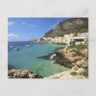 Italy, Sicily, Egadi Islands, Levanzo, Postcard