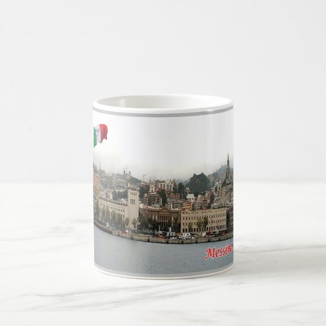 Italy - Sicily - Messina - Cityscape - Coffee Mug (Center)