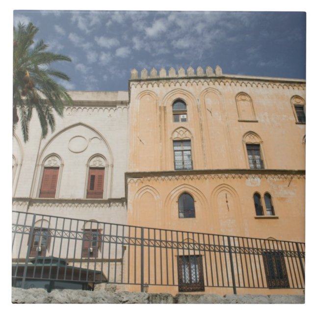 Italy, Sicily, Palermo, Palazzo dei Normanni Tile (Front)