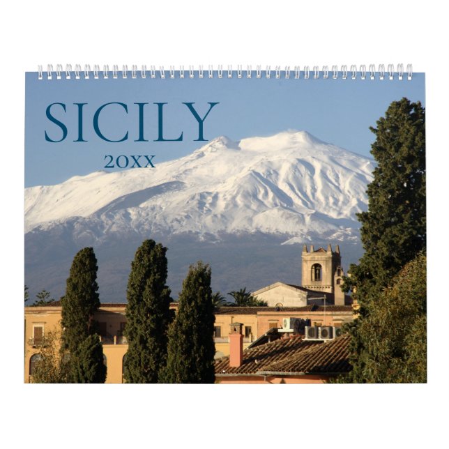 Italy Sicily Sicilia Aesthetic Wall Calendar  (Cover)