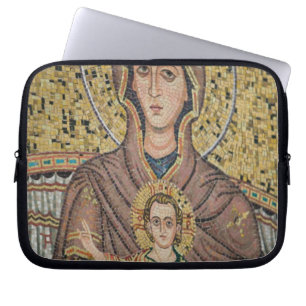 ITALY, Sicily, TAORMINA: Corso Umberto 1, Mosaic Laptop Sleeve