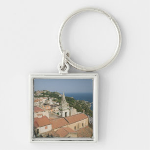 ITALY, Sicily, TAORMINA: View towards Piazza IX Key Ring