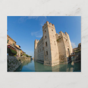 Italy, Sirmione, Lake Garda, the Scaliger Postcard