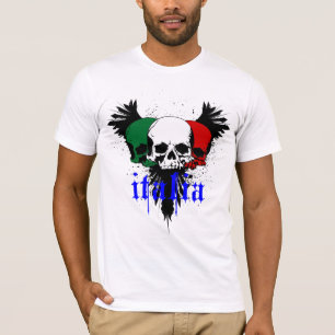 Italy Skull Tattoo T-Shirt